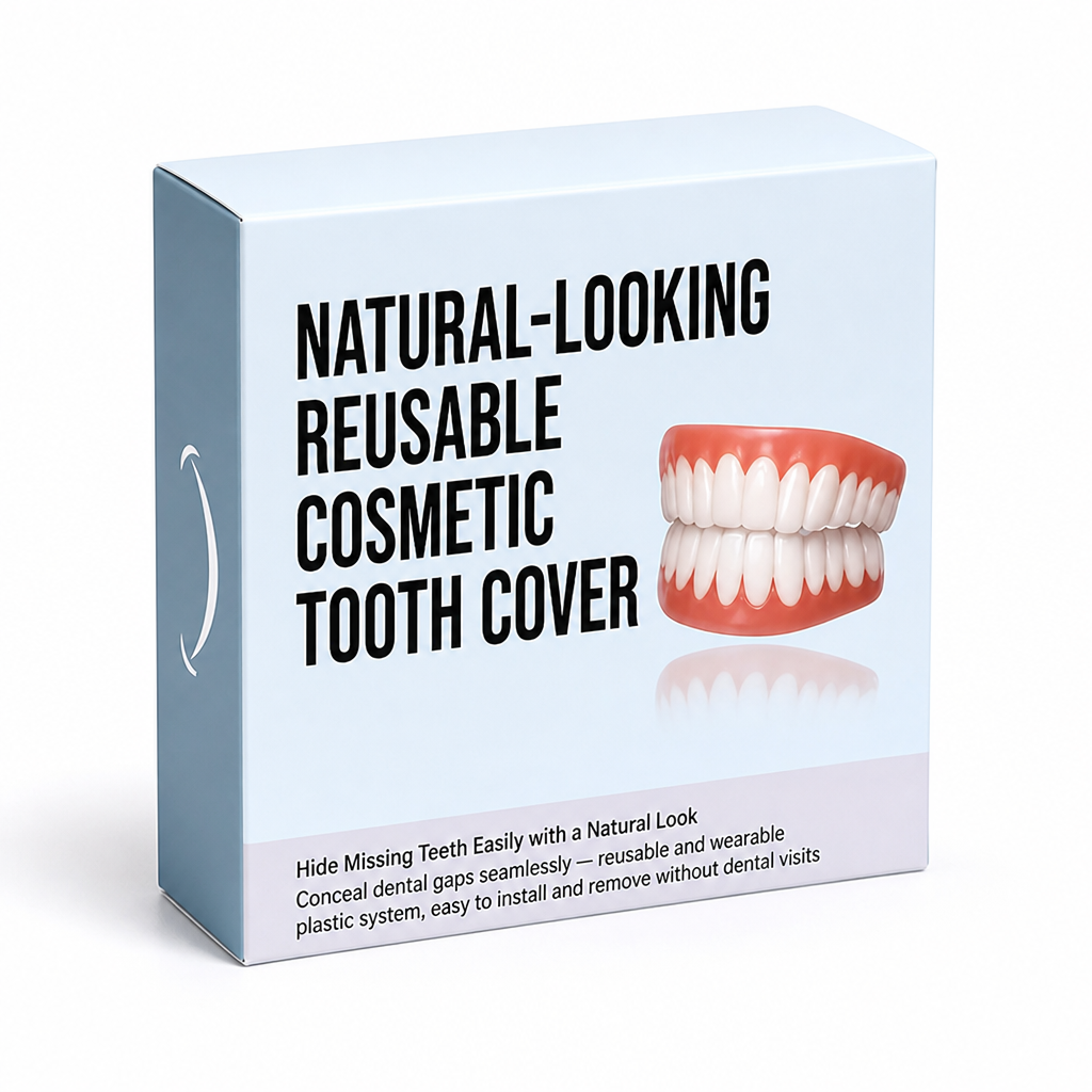 Natural-Looking Reusable Cosmetic Tooth Cover