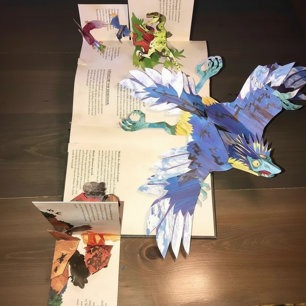 Interactive 3D Pop-Up Jurassic Storybook for Children