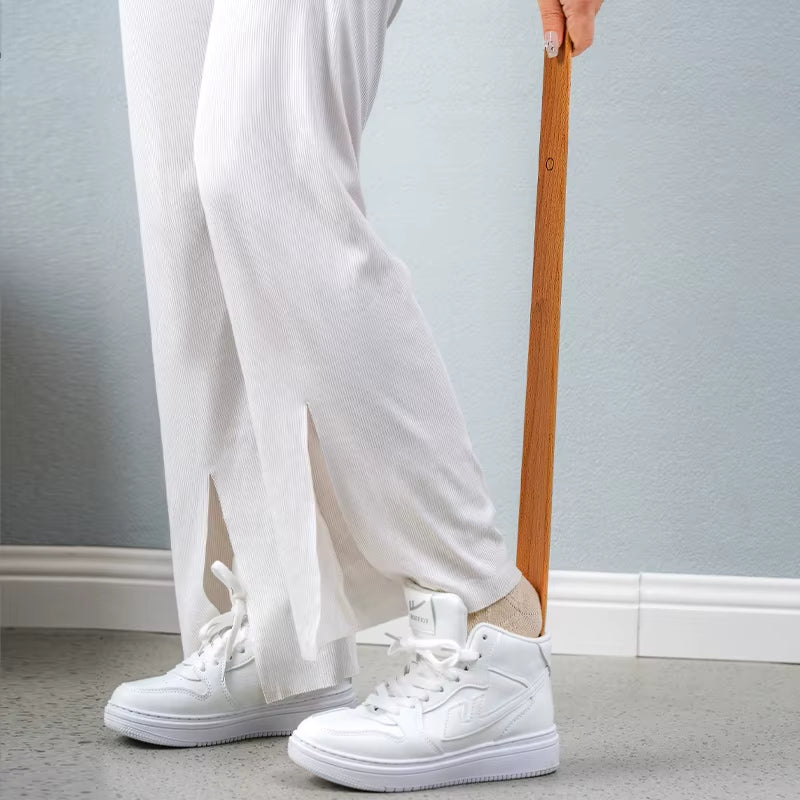 23.6-Inch Extra Long Shoe Horn with Non-Slip Handle and Heel Support