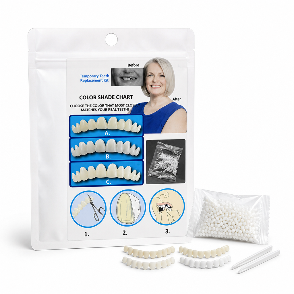 Instant Natural-Looking Tooth Replacement Kit