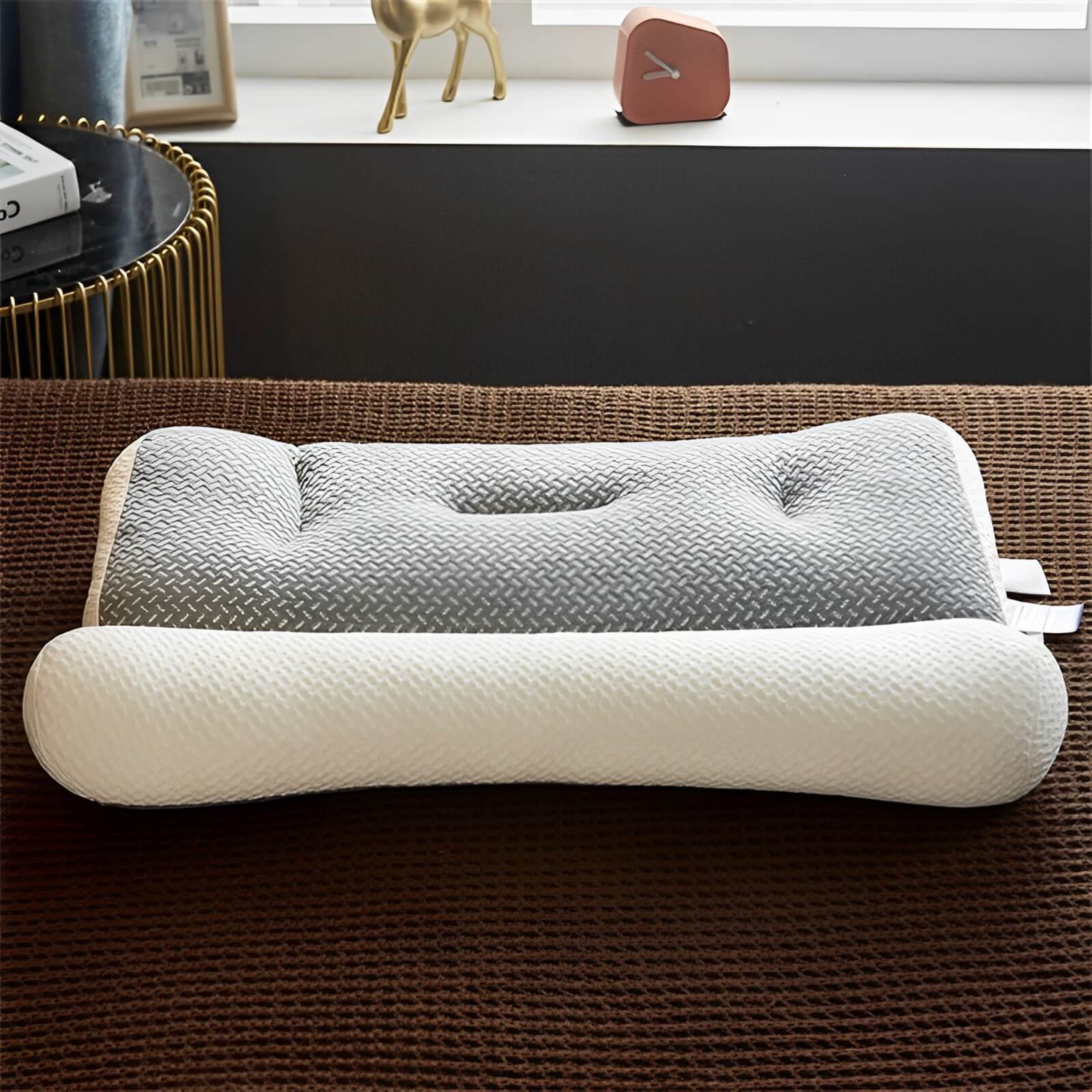Neck Support Pillow with Ergonomic Memory Foam Design