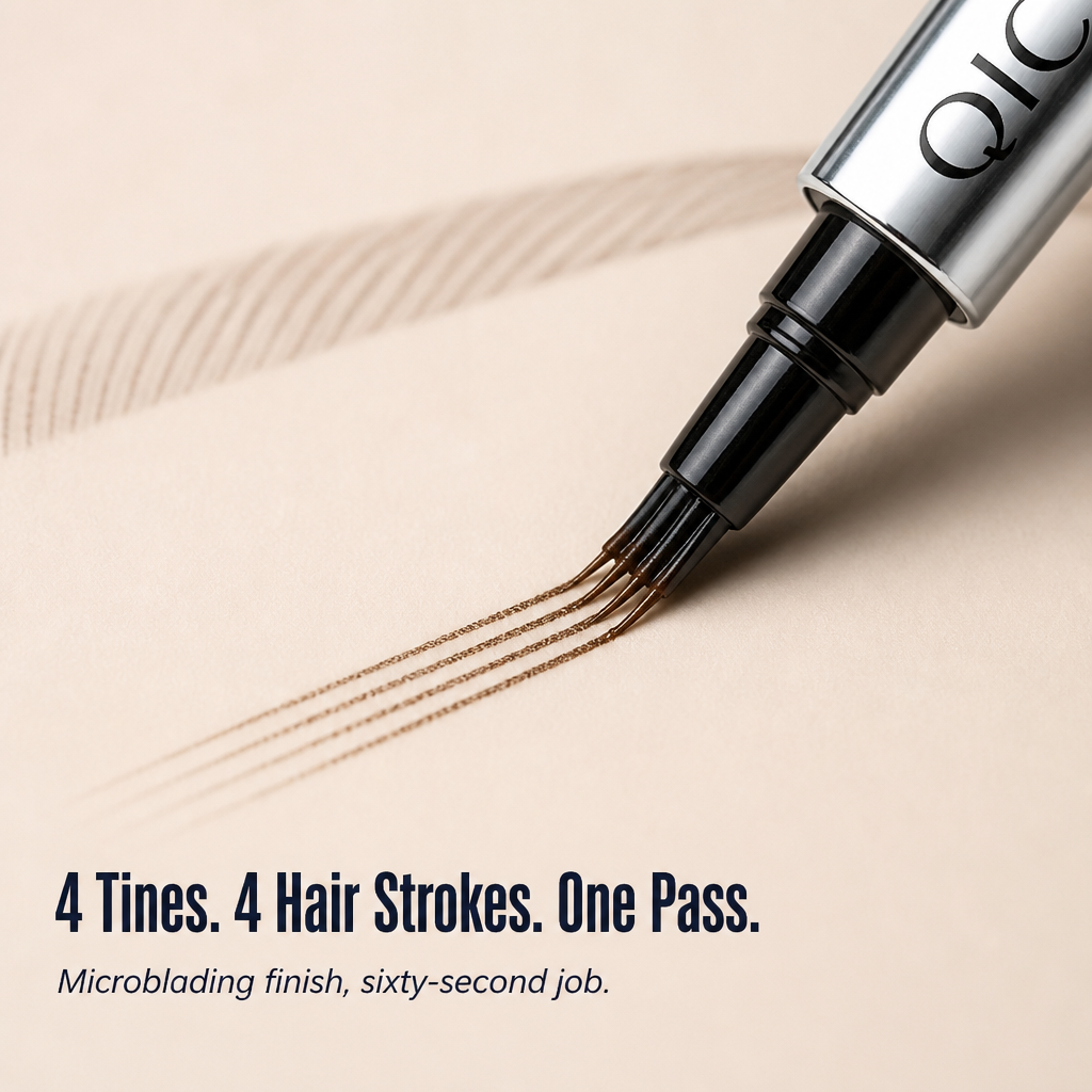 NatuSculpt™ 4-Tip Brow Pen — Draw Natural-Looking Brows in 60 Seconds That Stay Put