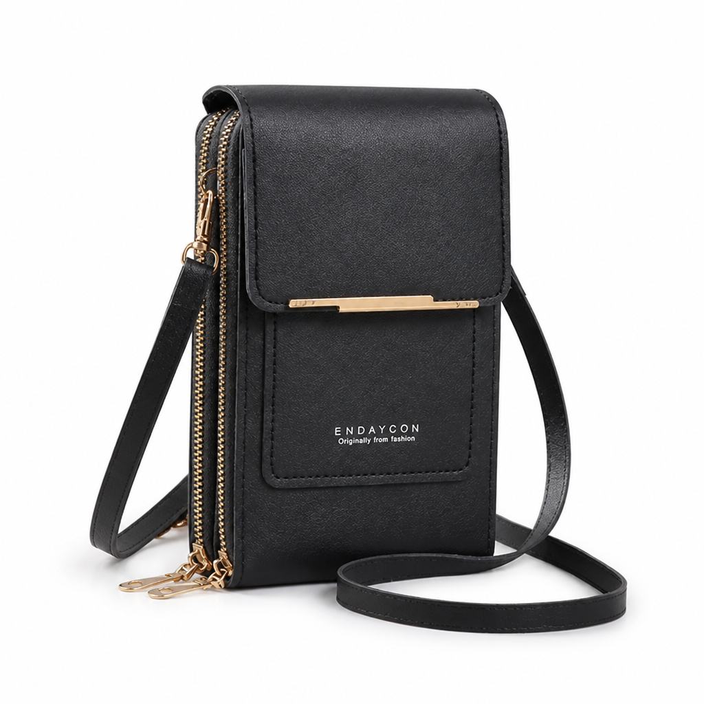 Touchscreen Window Front-Pocket Crossbody Bag