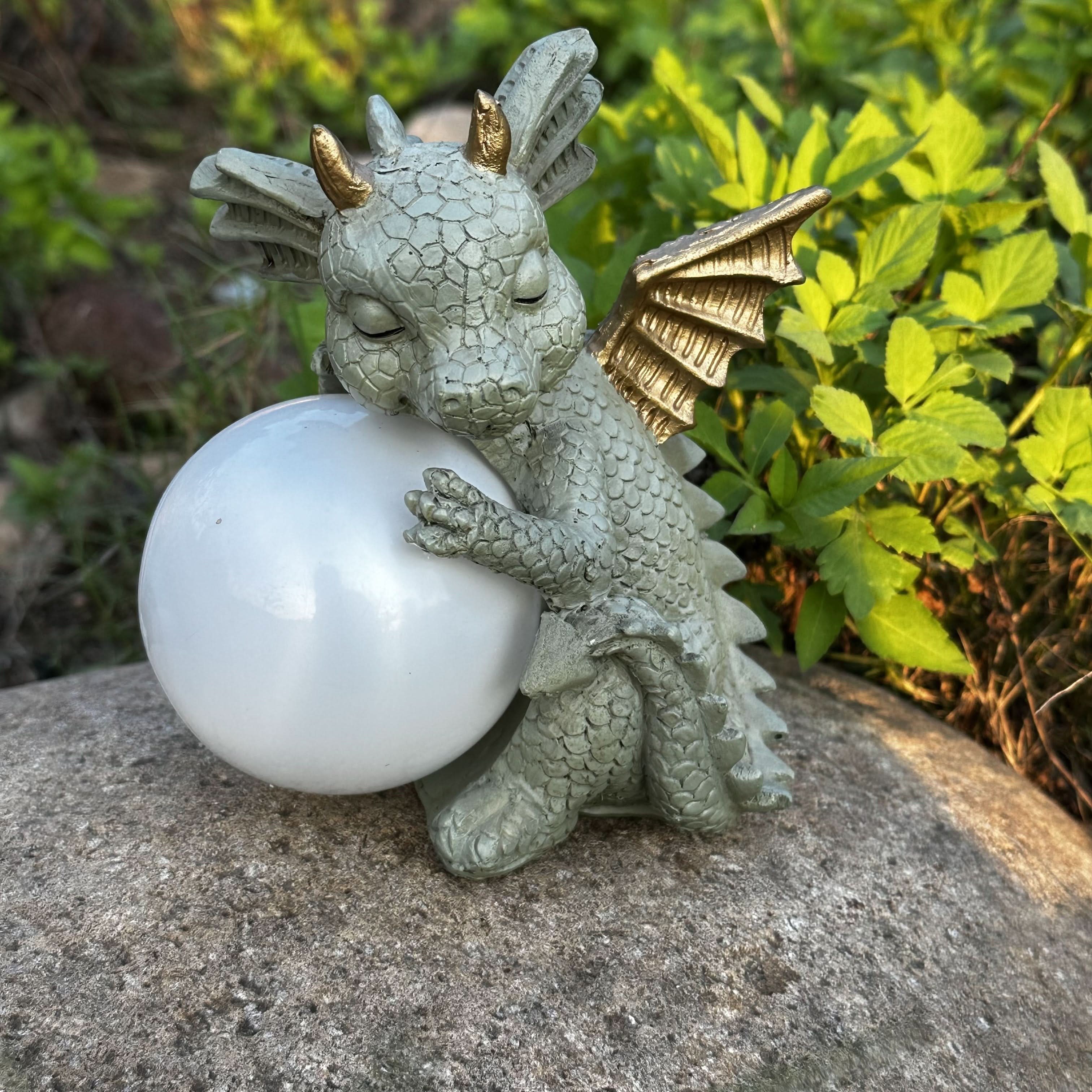 Solar Dinosaur Statue Light for Meditation and Relaxation