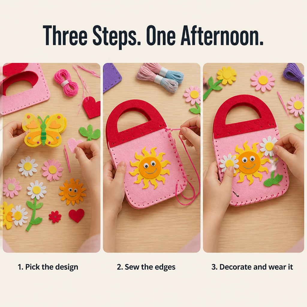 Weavy™ — Swap Screen Time for a Felt Bag Your Kid Crafts Themselves