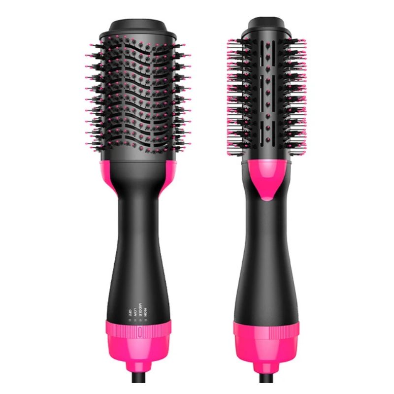 1000W Ionic Hair Brush Dryer with Three Heat Settings