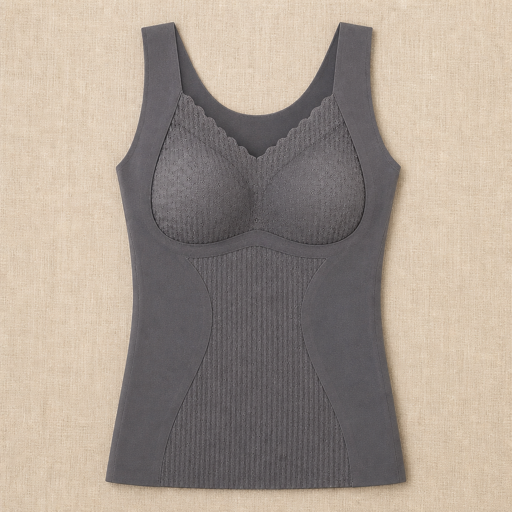 VeloFlex™ – Thermal Seamless Contouring Camisole Featuring Integrated Lace Bra