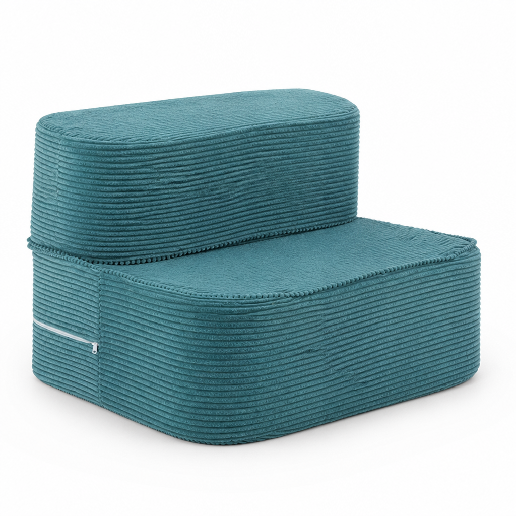 Memory Foam Folding Pet Stairs (Removable Washable Cover)