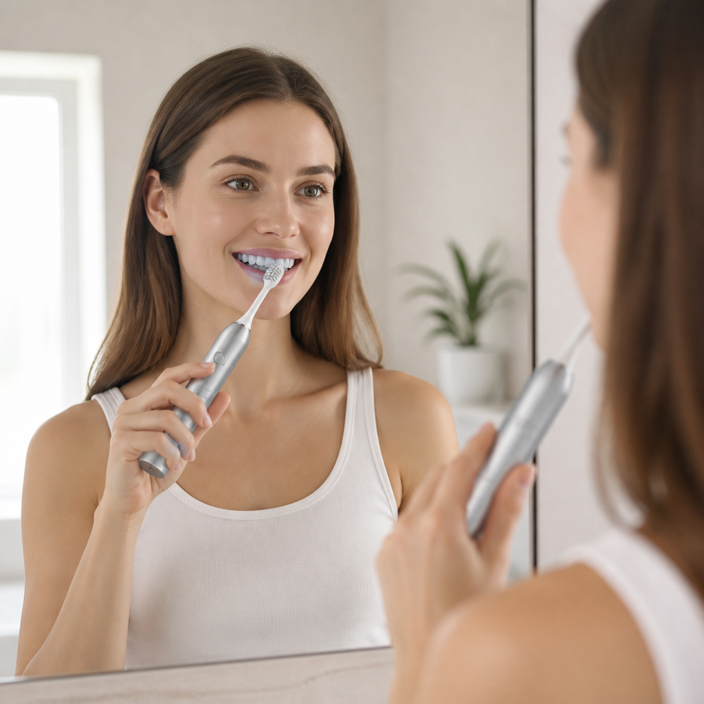 USB Rechargeable 5-Mode Soft-Bristle Electric Toothbrush