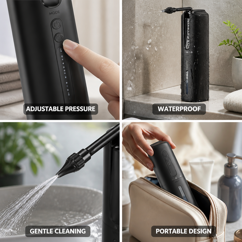 Adjustable Pressure Waterproof Rechargeable Ear Cleaning Device