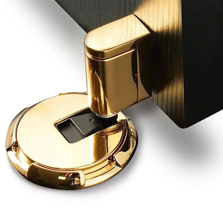 Stylish Door Protection with Floor-Mounted Stopper for Home Use