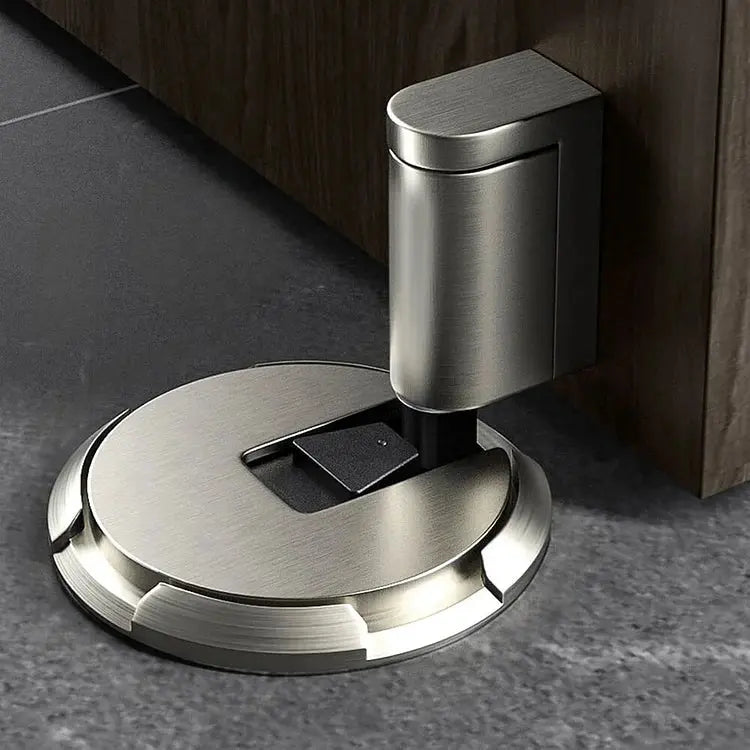 Stylish Door Protection with Floor-Mounted Stopper for Home Use