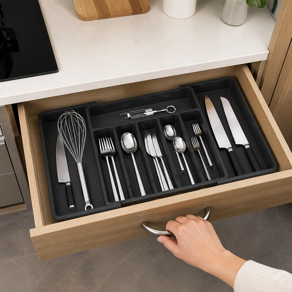 FlexiSort™ — Finally, a Drawer That Gives You Instant Calm and Perfect Order Every Time