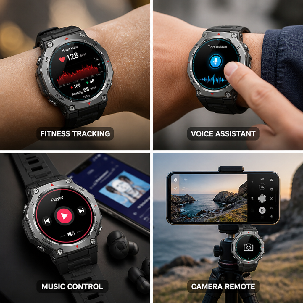 1.43-Inch HD Touchscreen Multi-Sport Smartwatch