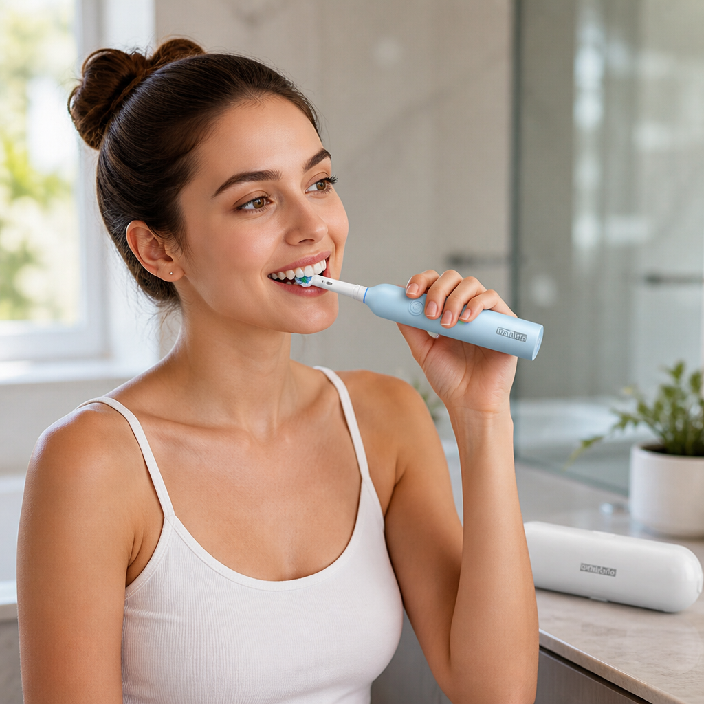 USB Rechargeable IPX7 Electric Toothbrush (8 Brush Heads)