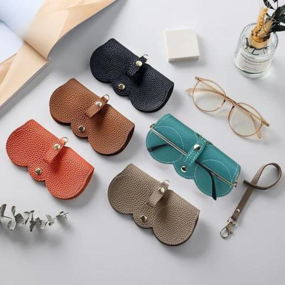 Bow Design PU Leather Eyewear Case