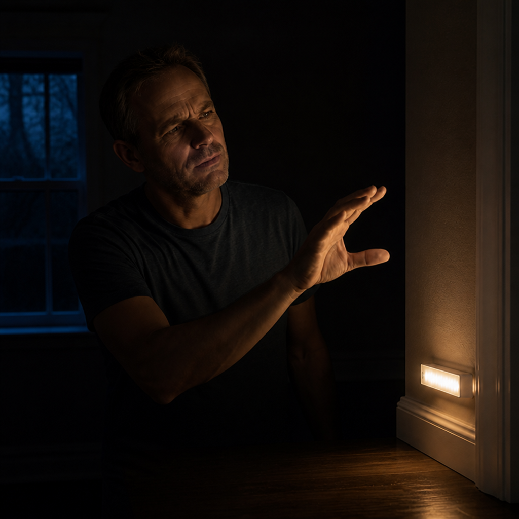 HaloLume™ — Glide Through Darkness with Soothing, Hands-Free Safety Light