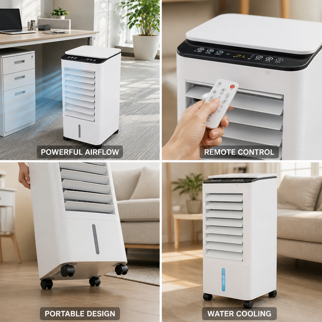 Portable 3-In-1 Air Cooler & Humidifier (Remote Control)