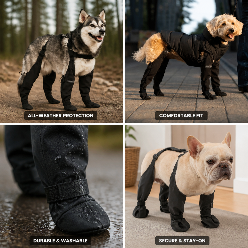 All-Weather Paw Protection Dog Leggings