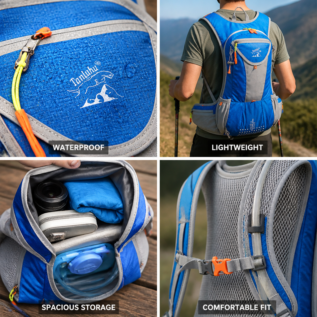Waterproof Lightweight Hydration Backpack (20-30L)