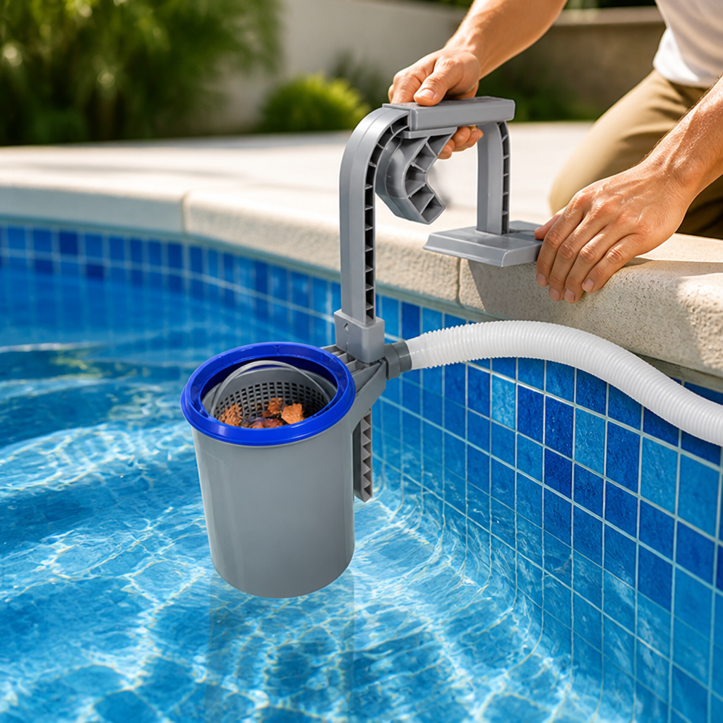 Automatic Filter-Pump Pool Skimmer (Detachable Basket)