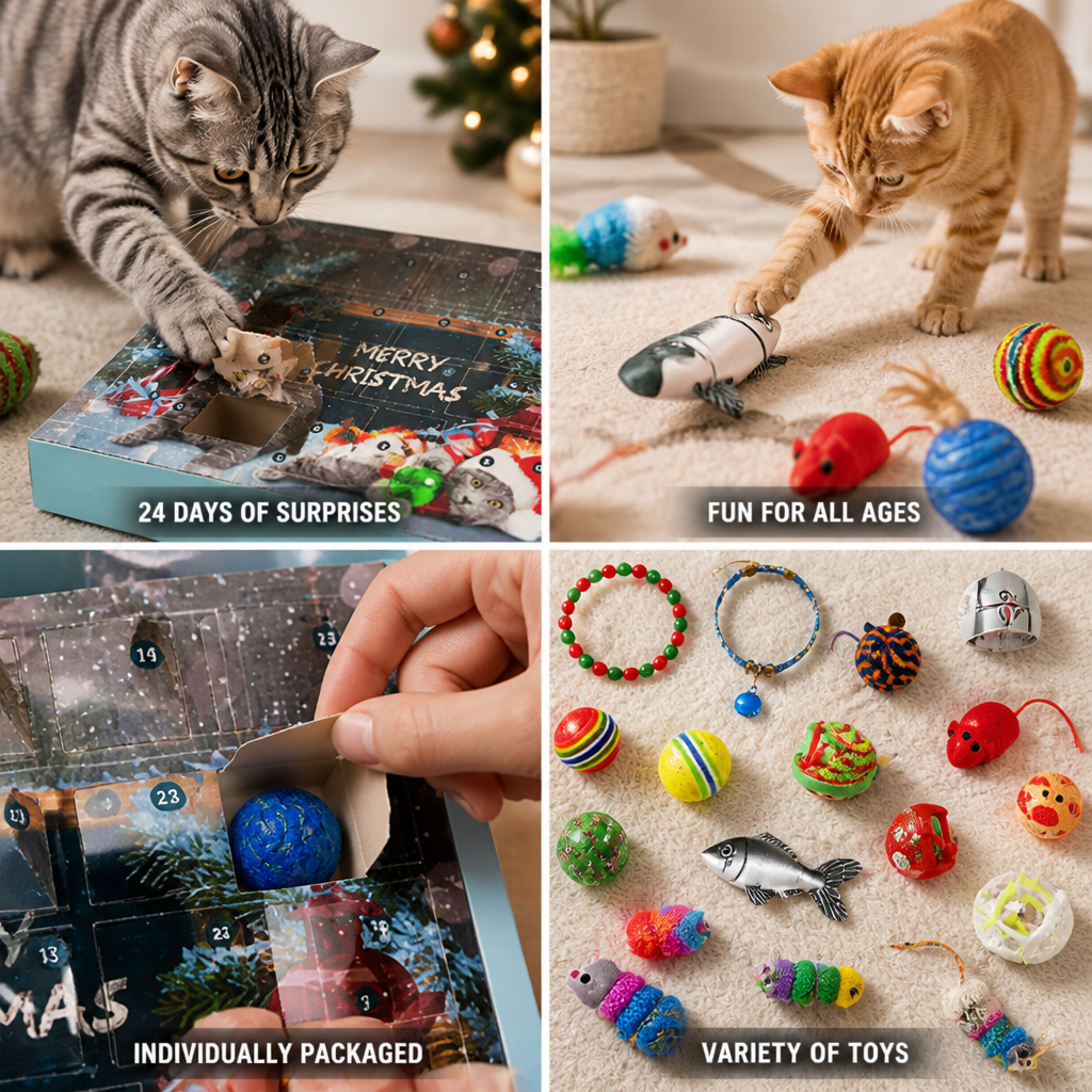 Interactive 24-Day Cat Toy Advent Calendar