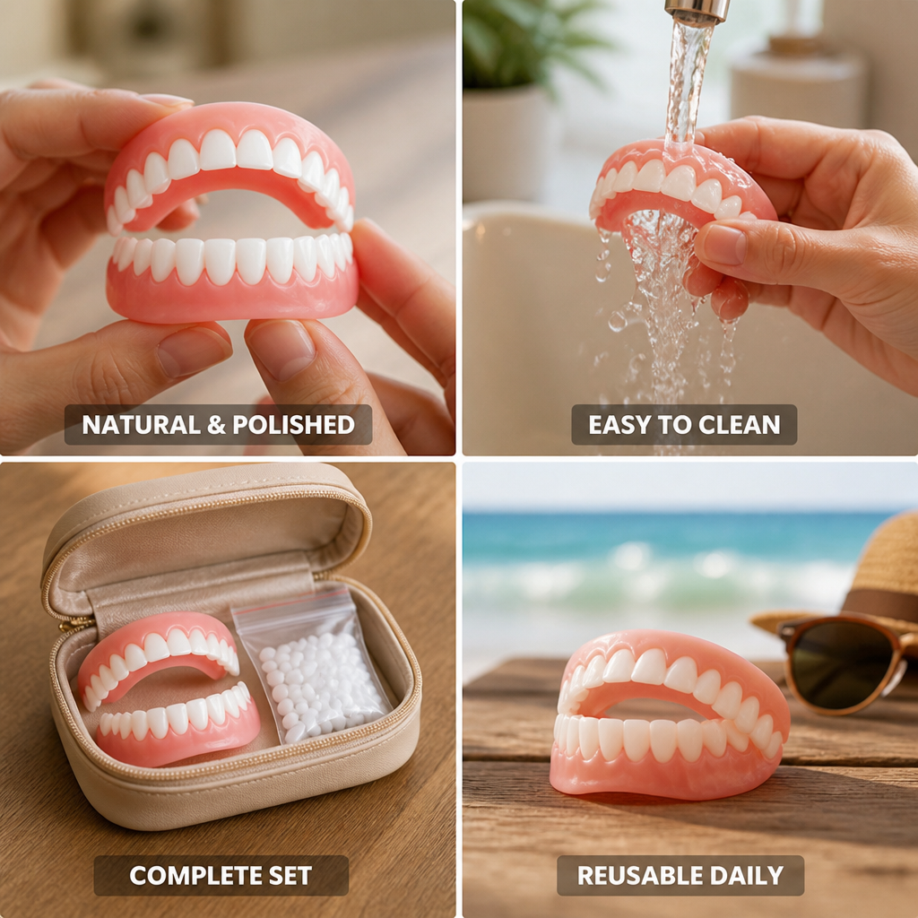 Smooth Polished Reusable Tooth Covers (2 Sets)