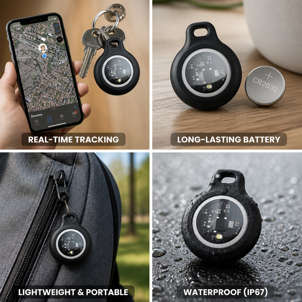 Subscription-Free Real-Time GPS Tracker (IP67 Waterproof)