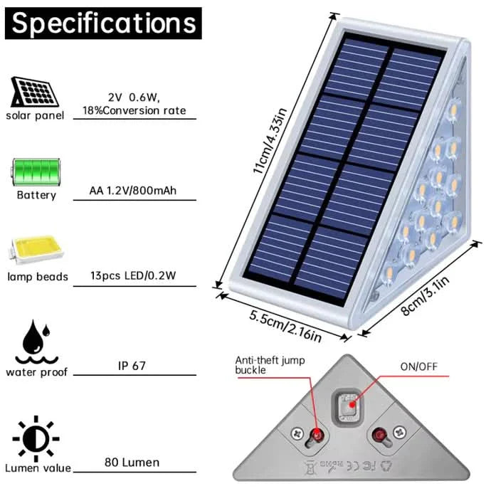 Outdoor Solar Stair Lights for Safety and Aesthetic Appeal