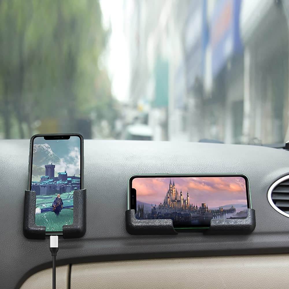 Adjustable Phone Holder with Self-Adhesive Design