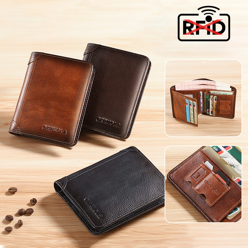 Compact Secure Wallet for Men – RFID Blocking Technology