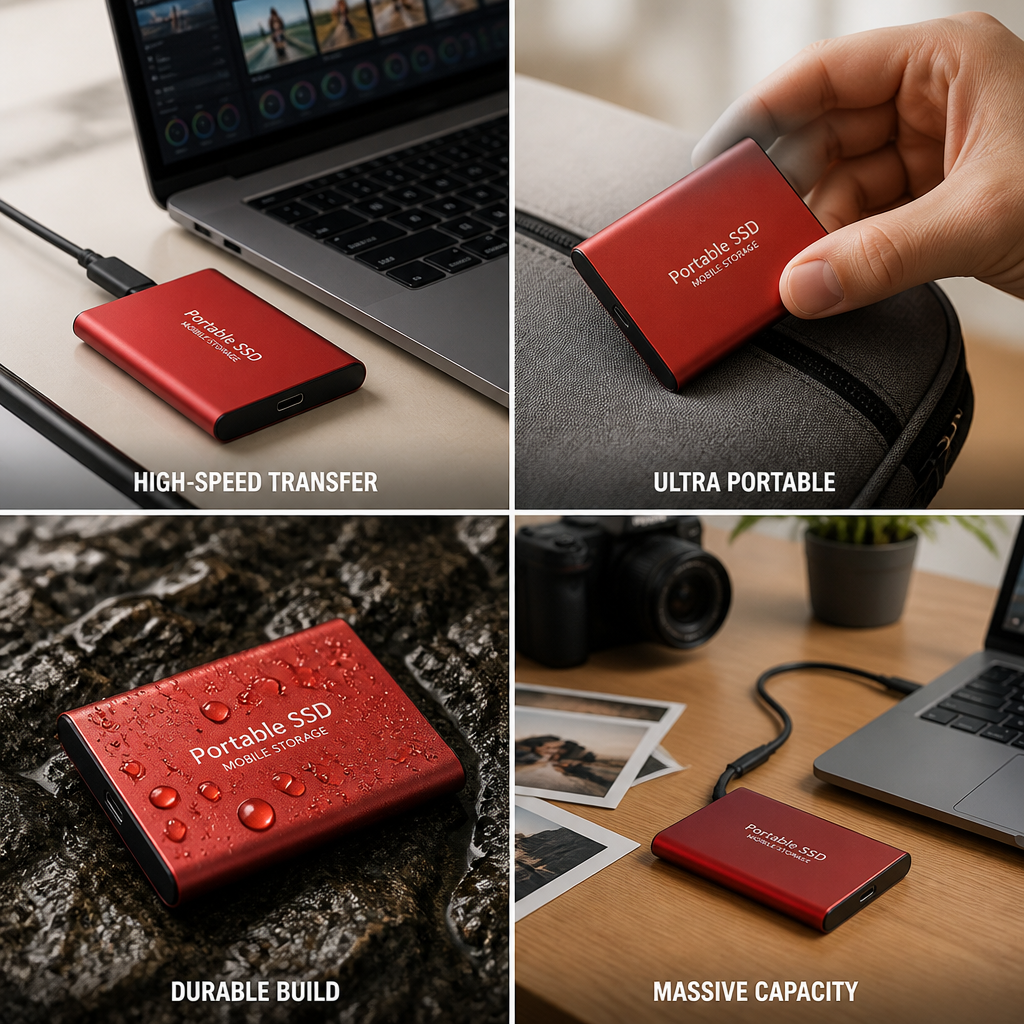 USB 3.1 Type-C High-Speed External SSD (Up to 64TB)