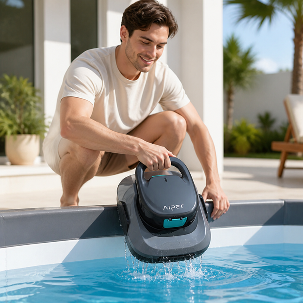Cordless 90-Min Runtime Powerful Suction Above-Ground Pool Vacuum