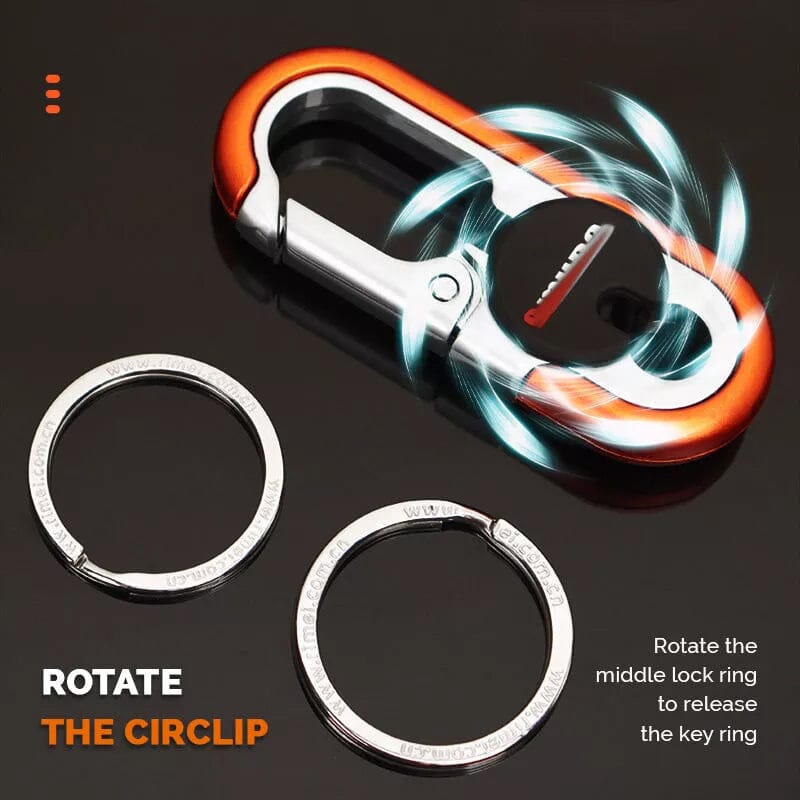 Zinc Alloy Carabiner Clip Car Keychain