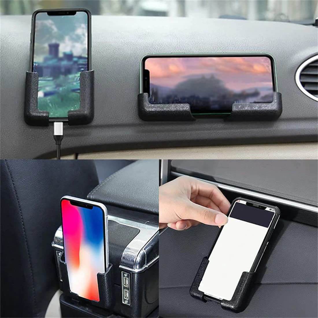 Adjustable Phone Holder with Self-Adhesive Design
