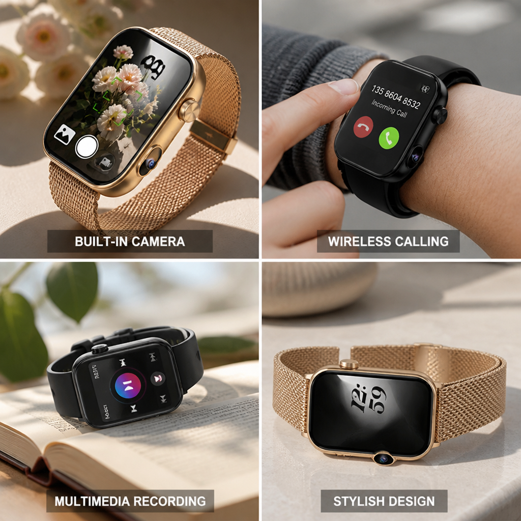 Built-In Camera & Wireless Calling Smartwatch
