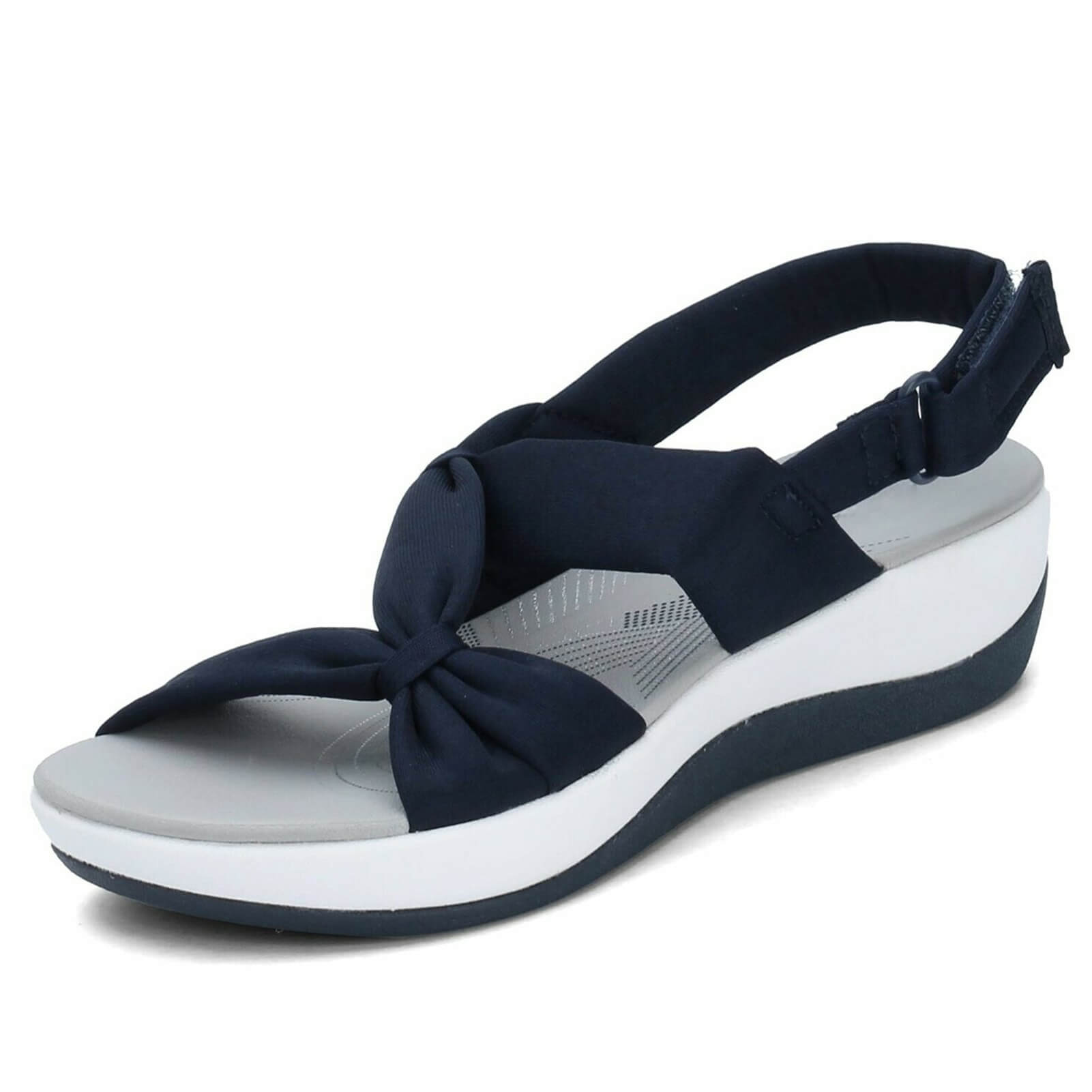 Bow Detail Wedge Sandals for Women