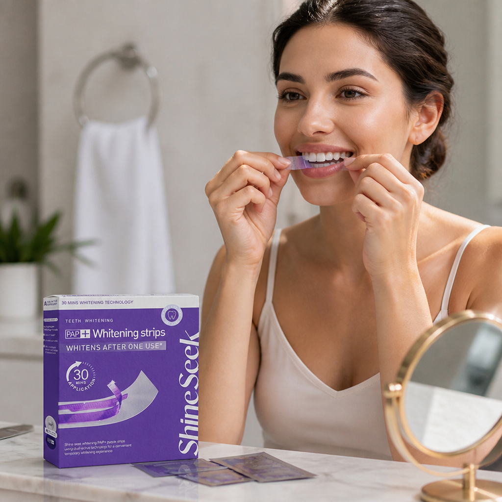 Gentle & Peroxide-Free 30-Minute Teeth Whitening Patches (8 Pairs)