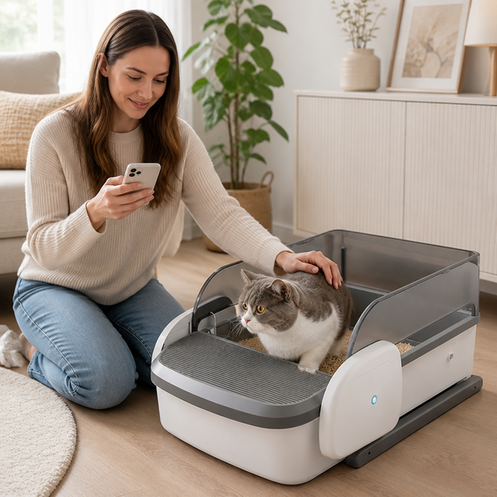 Automatic Self-Cleaning & Rechargeable Litter Box (Large-Capacity)