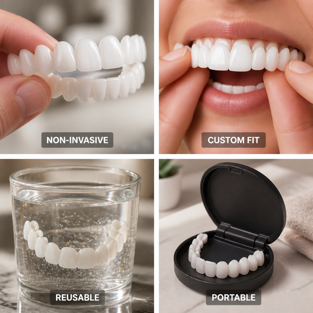 Heat-Fit Ultra-Thin Reusable Smile Veneers