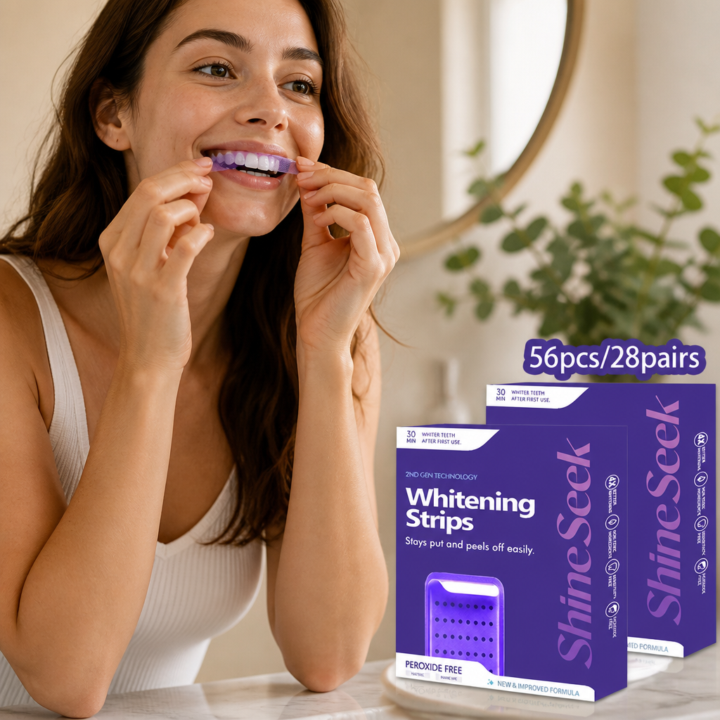 Gentle Second-Generation Purple Whitening Strips (28 Pairs)