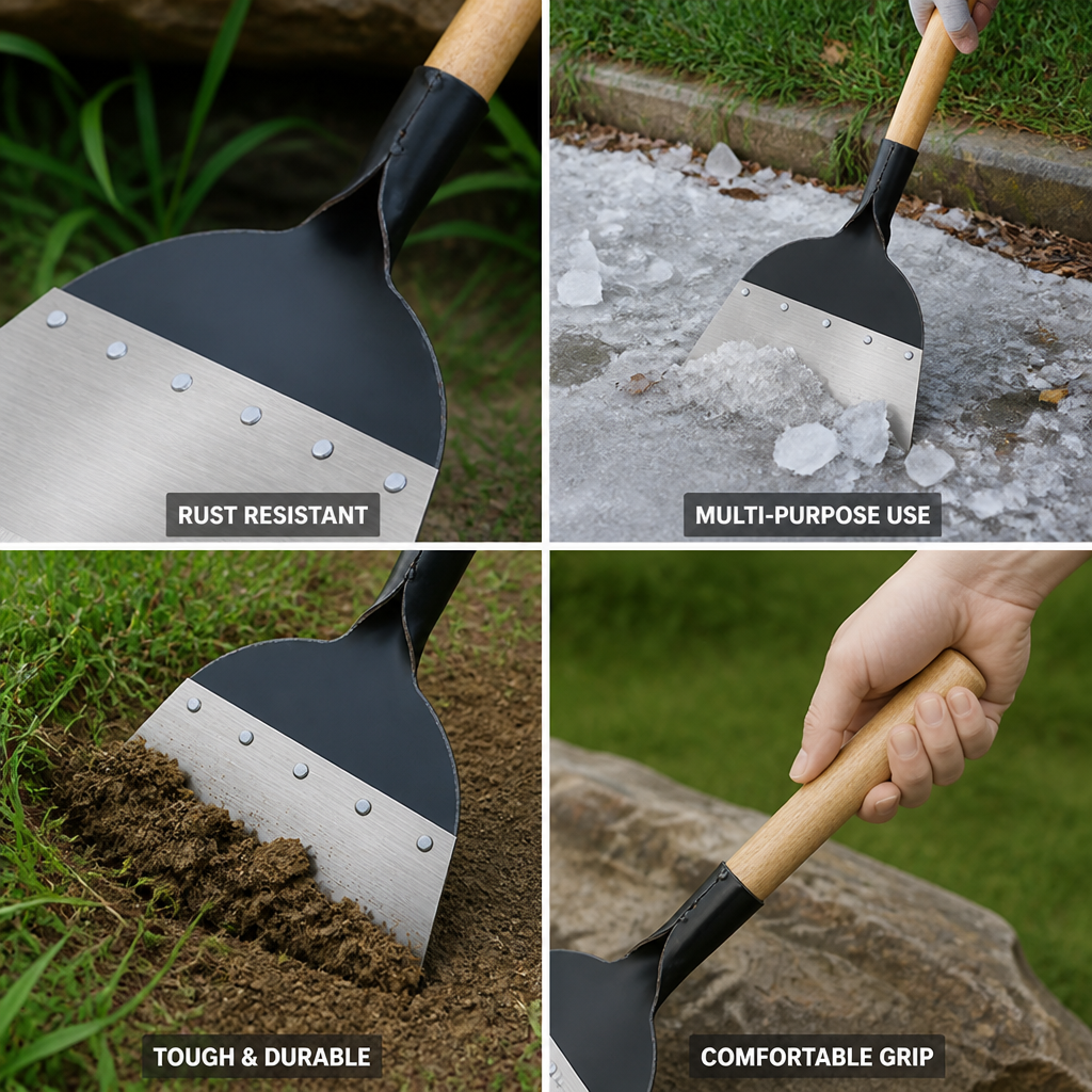 Manganese Steel Multifunction Garden Shovel