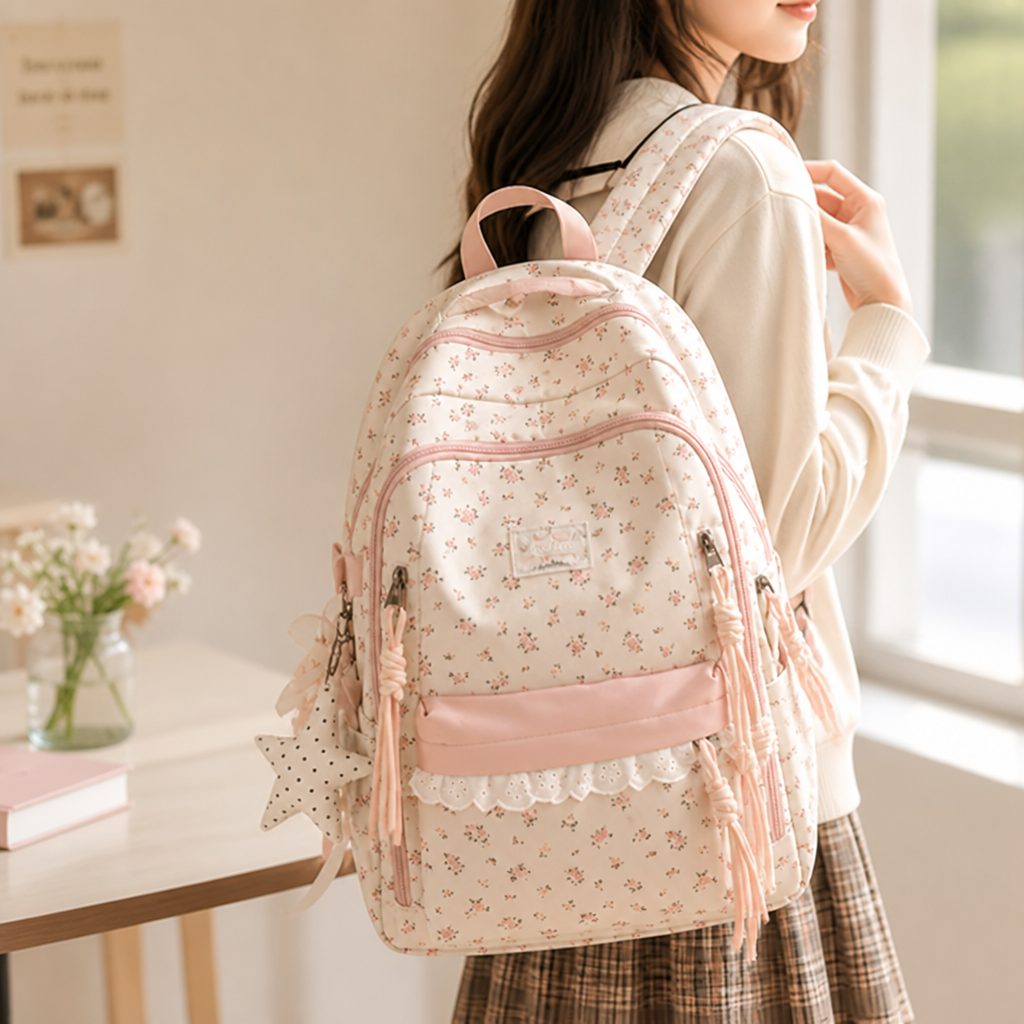 Ultra-Lightweight & Large Capacity Lace Floral Backpack