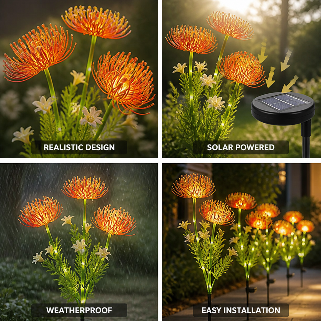 Solar Stainless Steel Weatherproof Garden Stake Light
