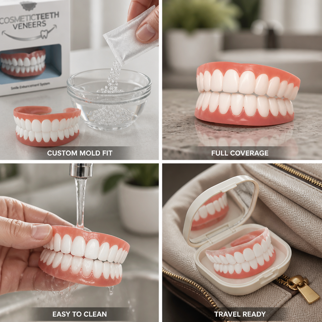 Quick-Mold Silicone Teeth Veneers (Full Upper & Lower)