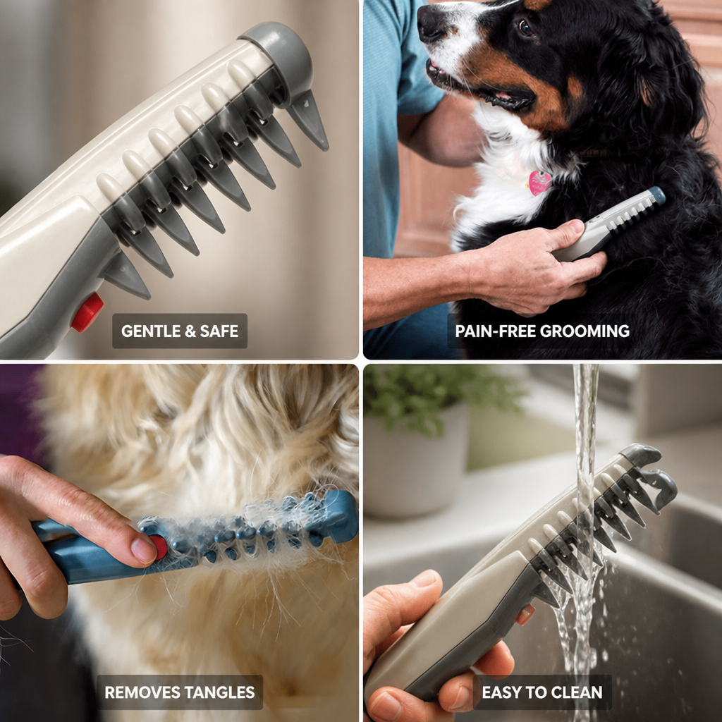 Gentle No-Pull & All-Coat Detangling Trimmer (For Dogs & Cats)
