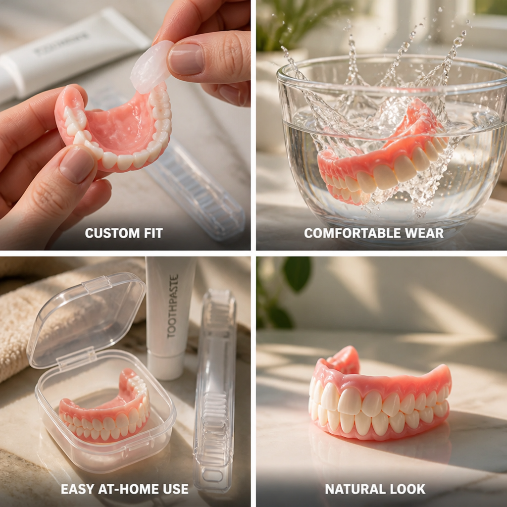 Custom-Moldable Comfort-Fit Snap-On Veneers Kit