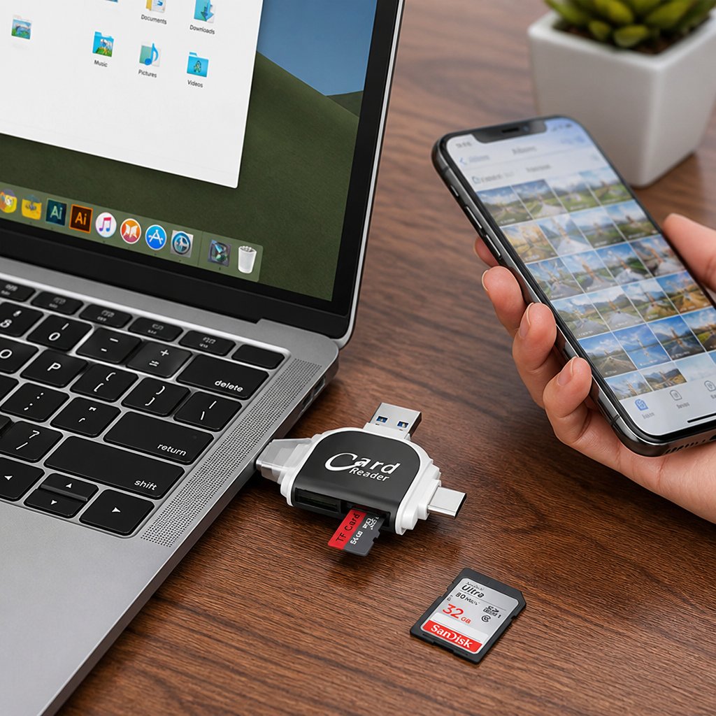 ThunderSync™ — Pull Photos Off Any Camera, Card, or Phone in Seconds