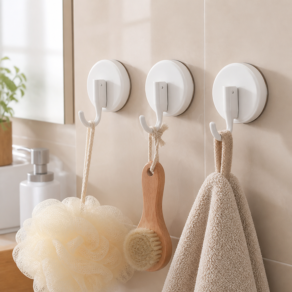 GripEase™ Suction Hooks — Take Control with Damage-Free, Rock-Solid Hanging Power