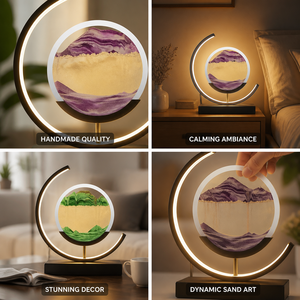 Handmade Sand Landscape Table Lamp